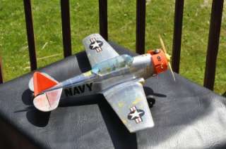 Vintage COX Thimbledrome Control Line Navy Airplane Model  
