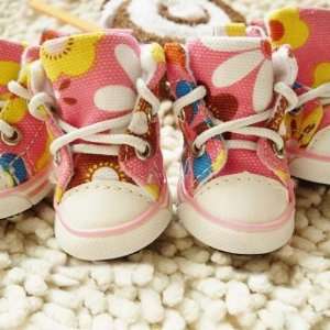   Pets Cute Sneakers Animal Shoes Pink Color way by CET Domain Pet