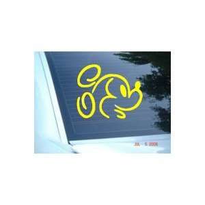 MICKEY MOUSE DISNEY FACE   5 YELLOW Decal   Car, Truck, Notebook 