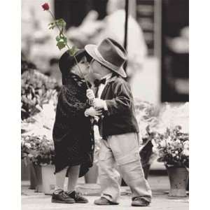  First Kiss Kim Anderson Cute Romantic Photography Poster 