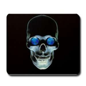  Skull and World Retro Mousepad by  Office 