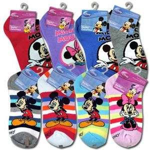   Mickey Mouse & Minnie Boys Girls Kids Socks SIZE 6 8 ASSORTED NWT
