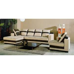 Microfiber Fabric Sectional Sofa Set   Kenzy Fabric Sectional with 