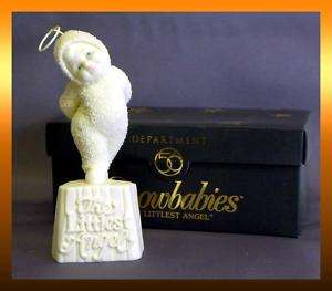 Dept 56 Snowbabies THE LITTLEST ANGEL Porcelain Figurine Retired 1999 