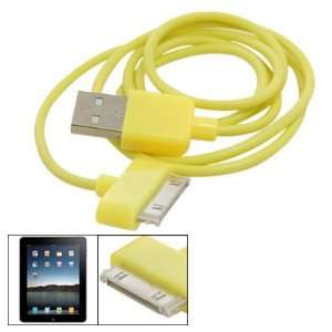   Yellow USB Data Transfer Charger Cable for iPhone 4 4G Electronics
