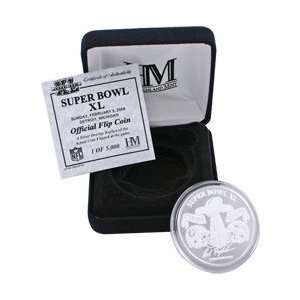  Steelers vs. Seattle Seahawks Super Bowl XL Silver Overlay Flip Coin