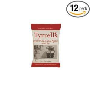 Tyrrells Hand Fried Potato Chips, Sweet Chilli & Pepper, 5.29 Ounce 