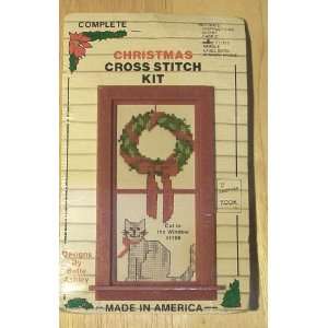  Cat In the Window (Christmas Cross Stitch) Craft Kit