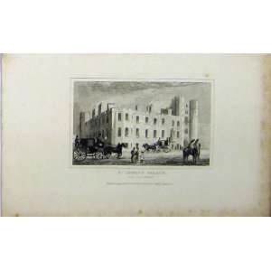   View St James Palace Pall Mall London C1848 Dugdales