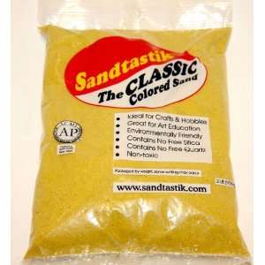  2 Lb Bag Yellow Colored Sand by Sandtastik Toys & Games