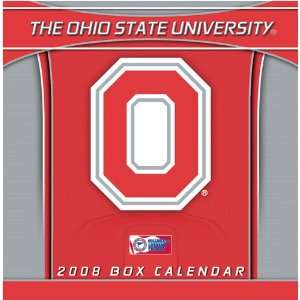 OHIO STATE BUCKEYES 2008 NCAA Daily Desk 5 x 5 BOX CALENDAR  