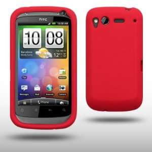  HTC DESIRE S SILICONE SKIN CASE BY CELLAPOD CASES RED 