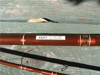 Garcia Conolon 2537 T fast action fiberglass fly fishing rod Made In 