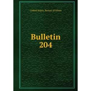  Bulletin. 204 United States. Bureau of Mines Books