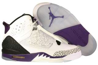 New Mens Nike Air Jordan Son of Mars Shoes Retro White/Club Purple 