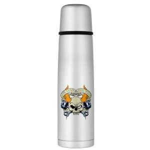    Large Thermos Bottle Live Fast Die Young Skull 