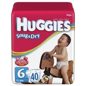  Huggies Snug & Dry   Size 6 (40 Ct) Health & Personal 