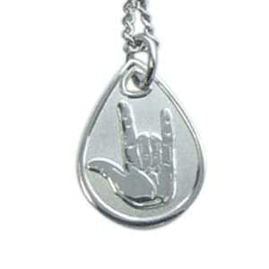  I Love You Sign Language Necklace Jewelry