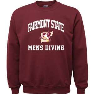  Fairmont State Fighting Falcons Maroon Youth Mens Diving 