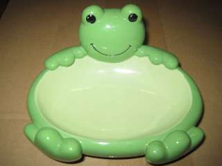 POTTERY BARN FROG SOAP DISH   FROG BATHROOM ACCESSORIES  