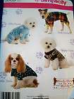 DOG PET SEWING CLOTHES PATTERN SWEATER COAT WOOFY WEAR SMALL TO LARGE 