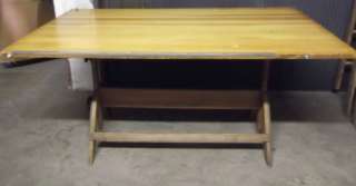 Vintage 6 Mid Century Architect’s Drafting Table Wood Base  