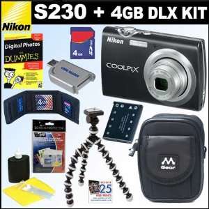   S230 10MP Digital Camera Jet Black + 4GB Deluxe Kit