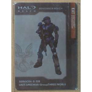  Kat Lieutenant Halo Reach Metal Collector Cards Toys 