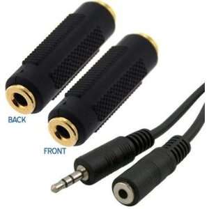  GTMax 3.5 mm Stereo Coupler Jack + 12FT Extension Cable M 