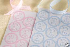 50 Its A Girl Envelope Seals invitations shower favors  