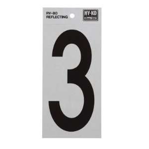    10 each Hy Ko Reflective Vinyl Number (RV 80/3)