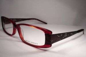 LAURA ASHLEY WOMEN Eyeglass FRAME SIENNA red 54 CASE  