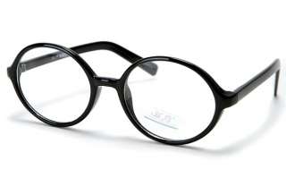 Retro 80s Vintage EyeGlasses Black Circle Frames Wear  