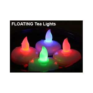   Set of 4 Color Changing Flameless Floating Tealights