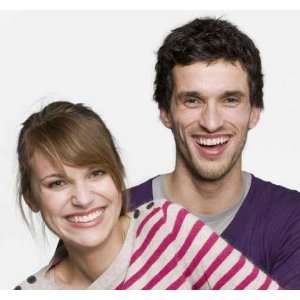 Young and Happy Couple   Peel and Stick Wall Decal by Wallmonkeys 