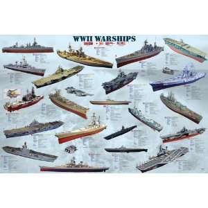  World War II Warships Poster