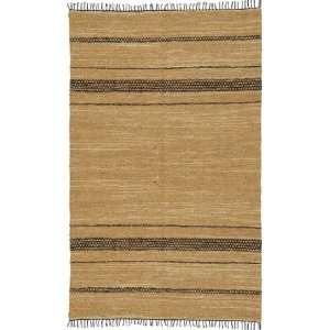  St. Croix Trading Leather Woven Reversible Rug LCD09