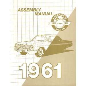  1961 CHEVROLET Assembly Manual Book Rebuild Automotive
