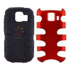   Black Fishbone Gel Hard Protector Case+Car Charger For LG Optimus S LS