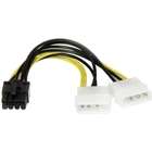 Startech 6in LP4 to 8 Pin PCI Express Video Card Power Cable 