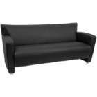 Flash Furniture Nobel Series Black Leather Reception Sofa by Flash 