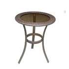 Chicago Wicker Melrose End Table w/ Glass