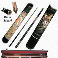Trademark Bengal Tiger Billiard Hardwood Pool Cue Stick 