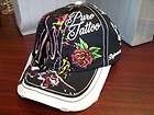 NEW BEJEWELED by Susan Fixel PURE TATTOO Designer Fleur De Lis Cap Hat