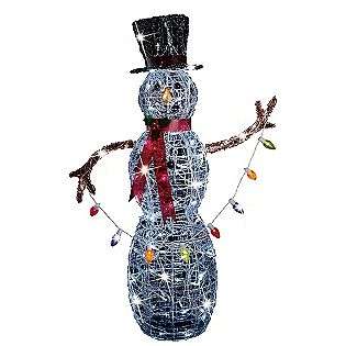 48in LED Lighted Christmas Acrylic Snowman  Trim a Home Seasonal 