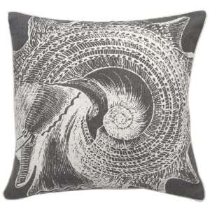  Thomaspaul   Shell Charcoal Linen Pillow