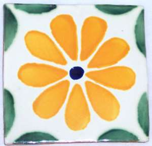 90 Decorative Clay Mexican Tiles Talavera 4x4 C031  
