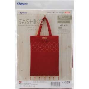  Sashiko Bag Kit 8 1/4X11 3/4   Red 