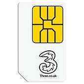 Three Pay monthly 1 month Contract SIM