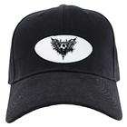 Artsmith Inc Black Cap (Hat) Soccer Ball With Angel Wings